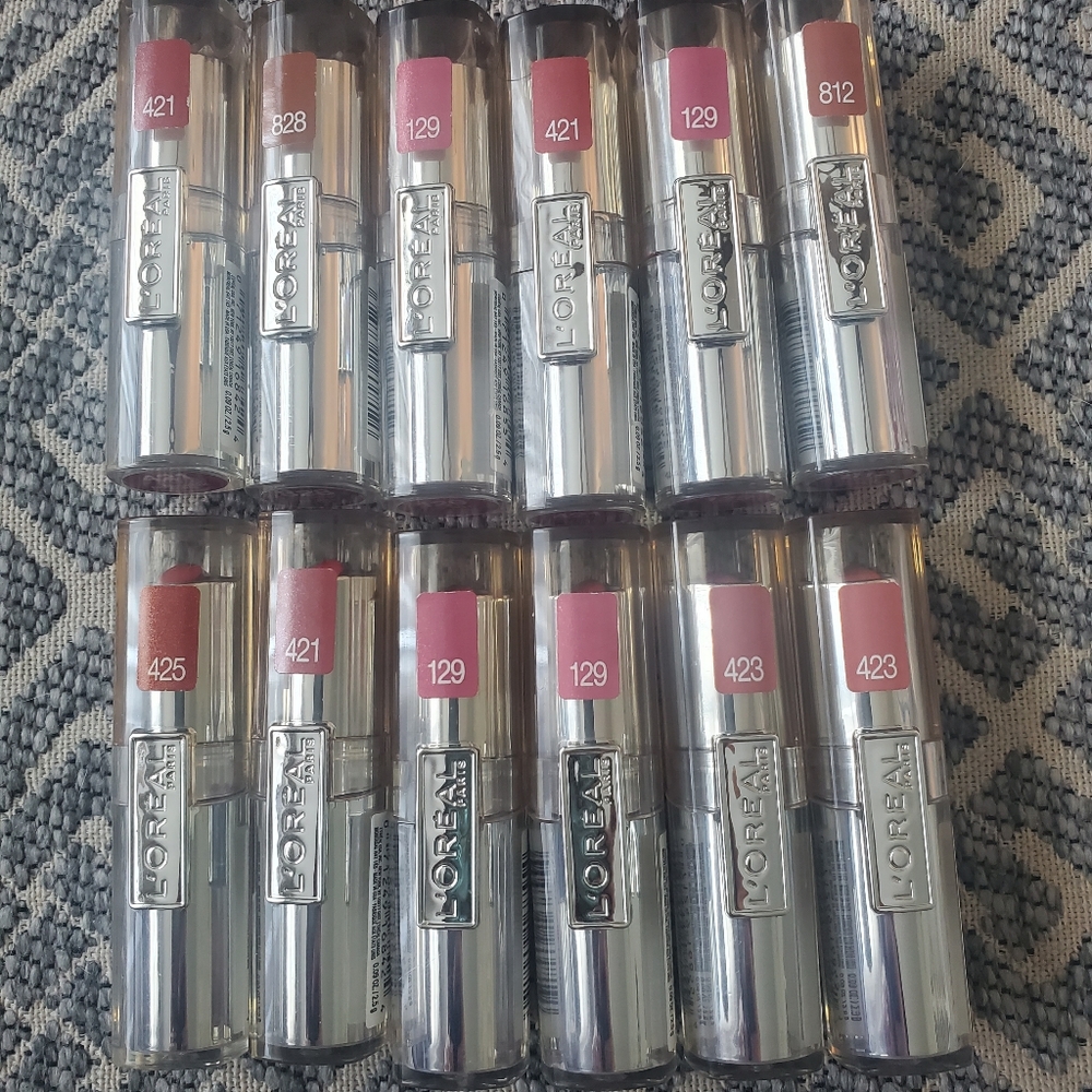 NWT Huge 12 l'oreal lipstick bundle